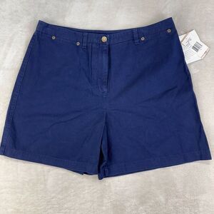 VTG Jones Sport Shorts Women’s 12 Navy Blue High Rise Mom‎ Shorts Loose Fit NWT